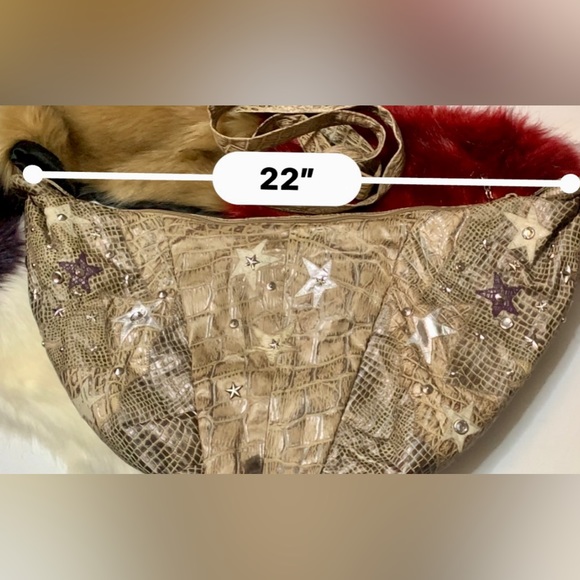 💎VIVA OF CALIFORNIA USA💎Snakeskin hobo,Large and beautiful bag.💎#VIVA - Picture 11 of 17